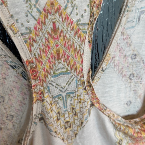 Free People High Low Fringe Dress - Cream and Tan - Picture 8 of 11